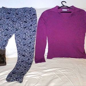 Sweater XL, insulated tights XL